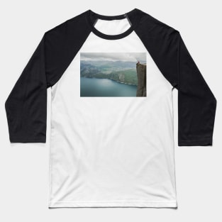 At the edge of a cliff Baseball T-Shirt